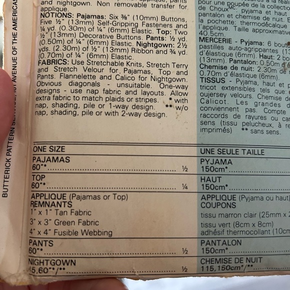 4/$50 sewing butterick 329 kit Cabbage Patch Kids Clothes Set 🪡 - Picture 6 of 7